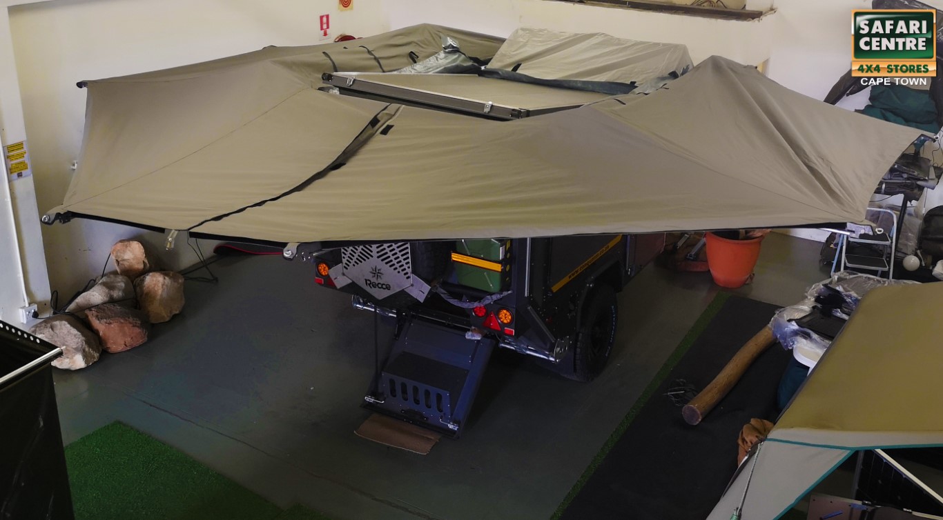 Wrap around awning