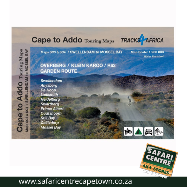 Tracks 4 Africa - Touring Map Swellendam to Mossel Bay