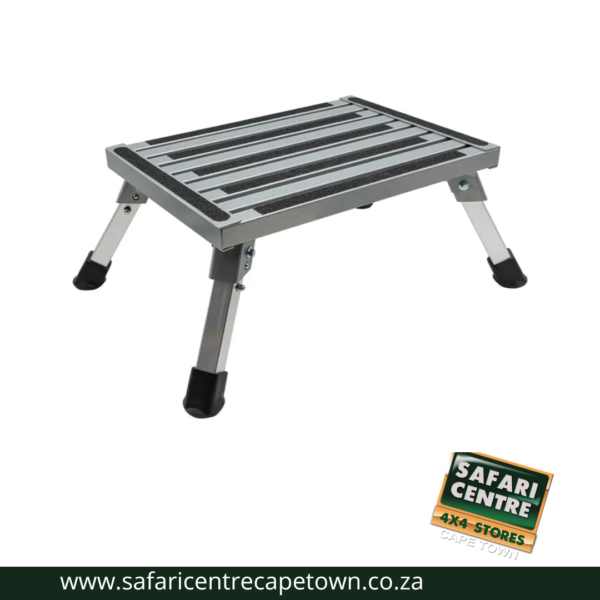 Height Adjustable Fold Flat Steel Step