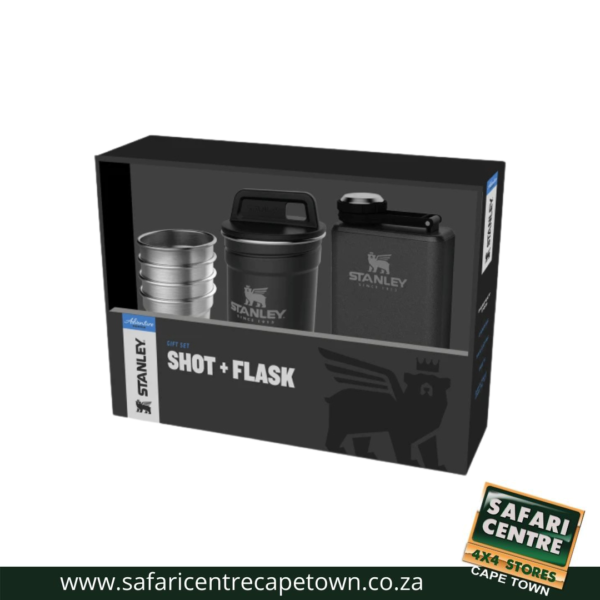 Stanley Adventure Shot & Flask Gift Set - Black